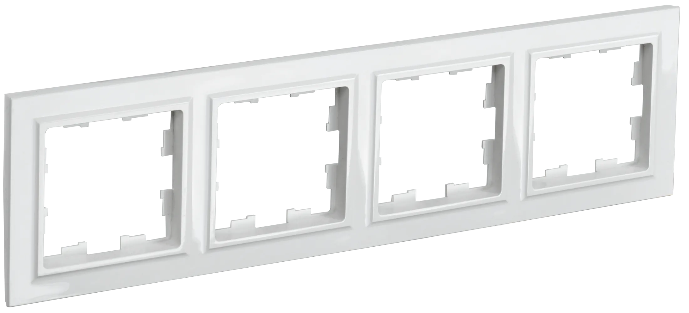 BRITE Рамка 4-местная РУ-4-БрБ белый IEK