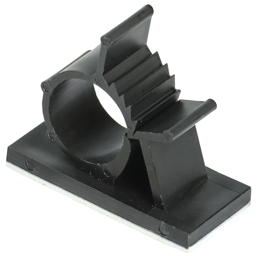 Клипса самоклеящаяся КС-15 черная (24шт) IEK