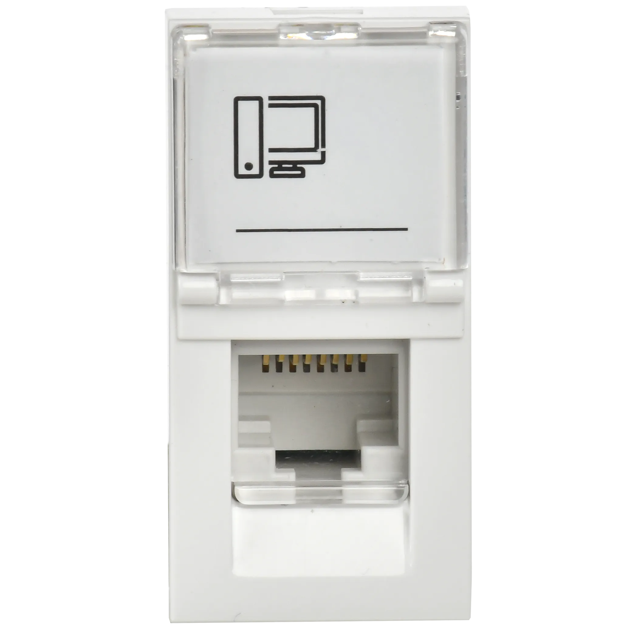 Розетка компьютерная РКИ-10-00-П RJ-45 UTP кат.5e (на 1 модуль) ПРАЙМЕР белая IEK - Фото 6