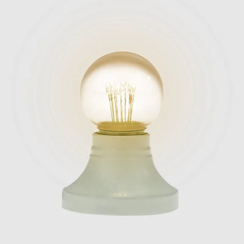 Ретро-лампа светодиодная диаметр 45мм, E27, 6 LED, 2Вт, ТЕПЛЫЙ БЕЛЫЙ, прозрачная колба, 230В NEON-NIGHT - Фото 3