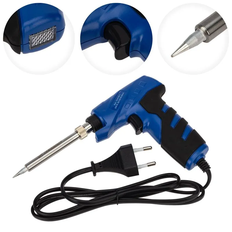 Паяльник-пистолет двухрежимный с керам. нагревателем, серия ПРОФИ, 25/130Вт, 230В REXANT - Фото 3