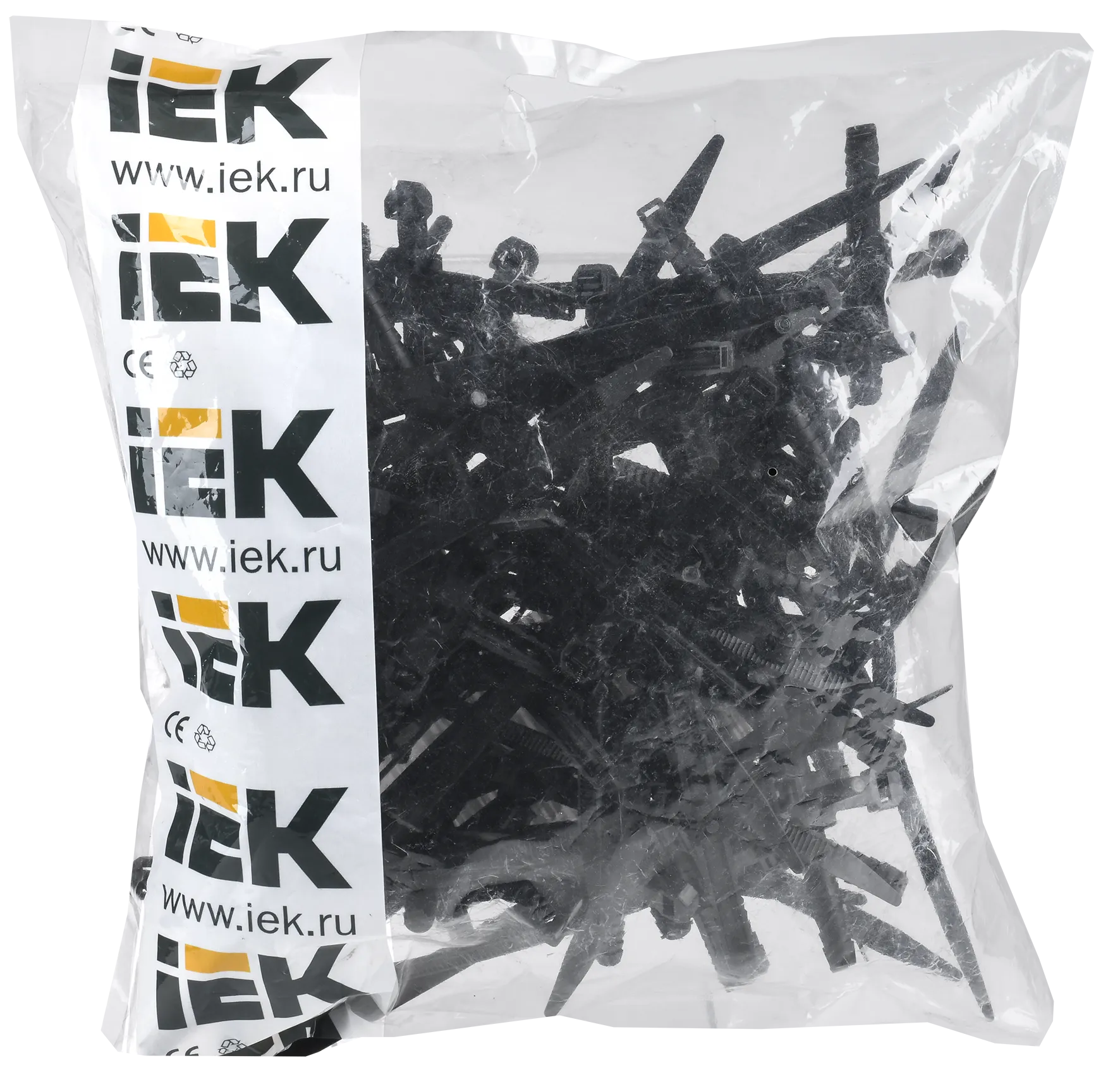 Хомут дюбельный ХД 7х150 черн (50шт/упак) IEK - Фото 2