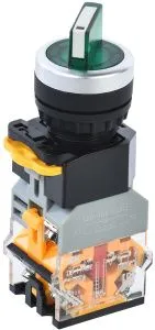 Переключатель D8-11XD2 на 2 положения 1з+1р с подсветкой зеленый IEK