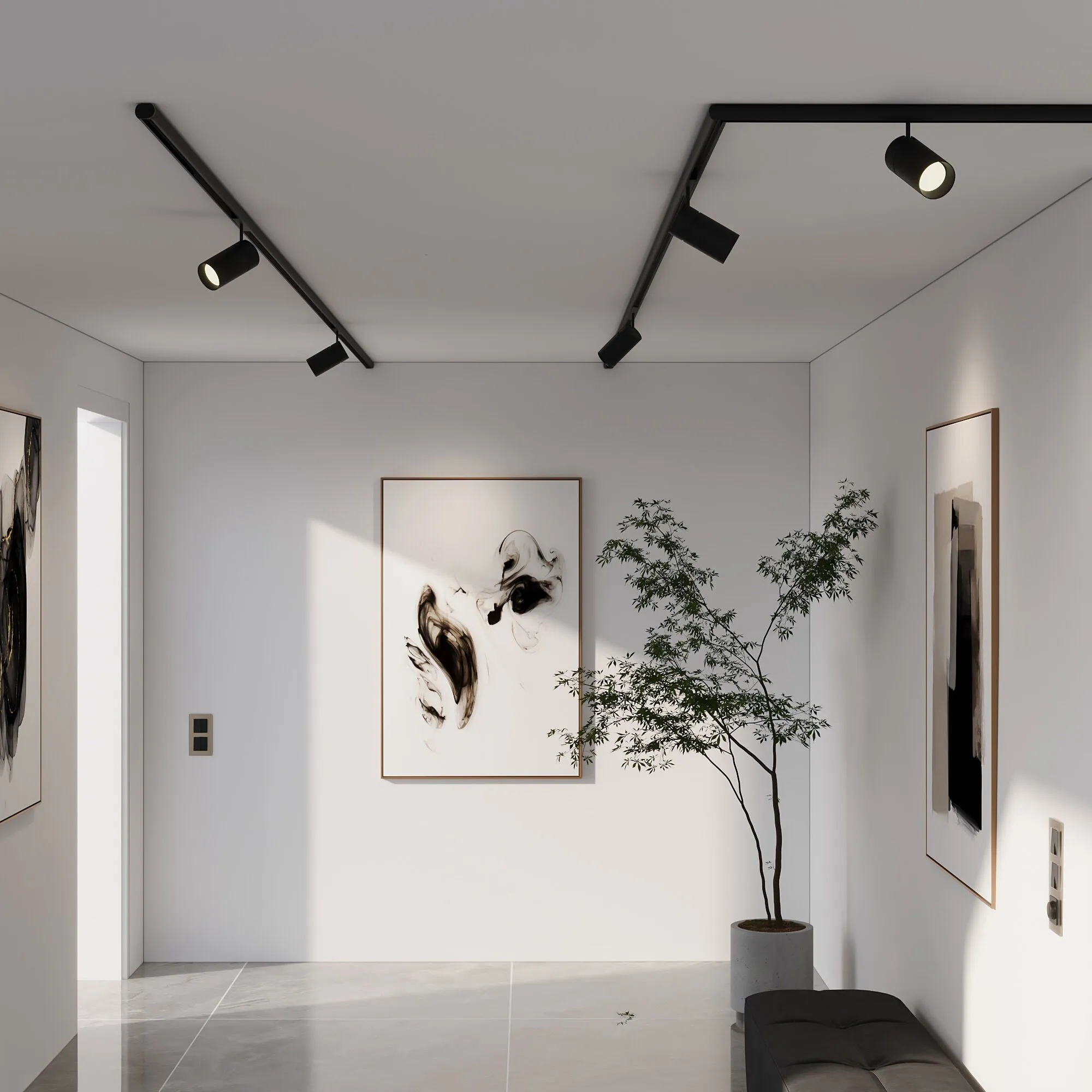 Slim Magnetic Заглушка для шинопровода Round (черный) (2шт) 85134/00 Elektrostandard - Фото 2