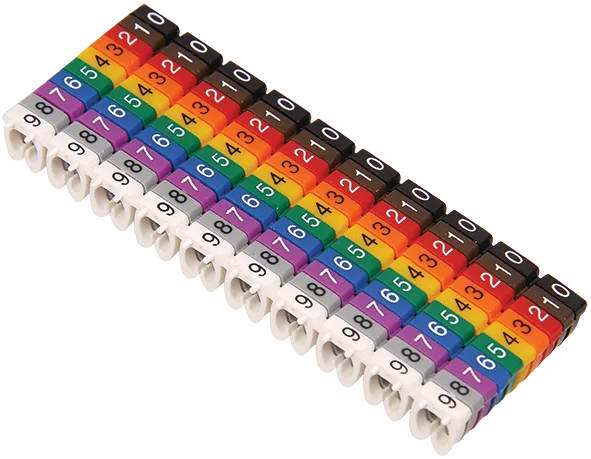 Маркер кабельный МКН-"6" голубой 6мм2 (1000шт/упак) IEK UMK06-02-6