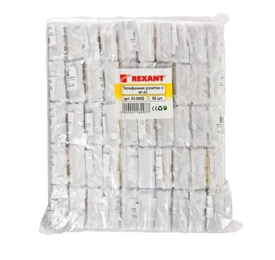 Розетка телефонная внешняя, 2 порта UTP, RJ-14 (6P4C), CAT 3 REXANT - Фото 4