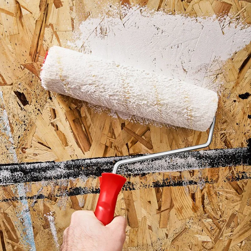 Валик полиамид белый с желтой полосой, ворс 11 мм, ширина ролика 240 мм, Ø 42 мм, бюгель 6 мм REXANT - Фото 3