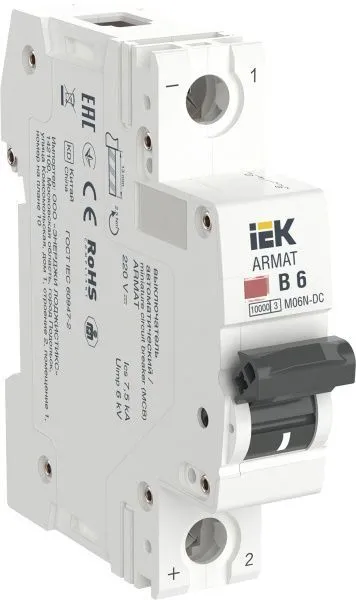 ARMAT Автоматический выключатель M06N-DC 1P B 6А IEK AR-M06N-1-B006DC
