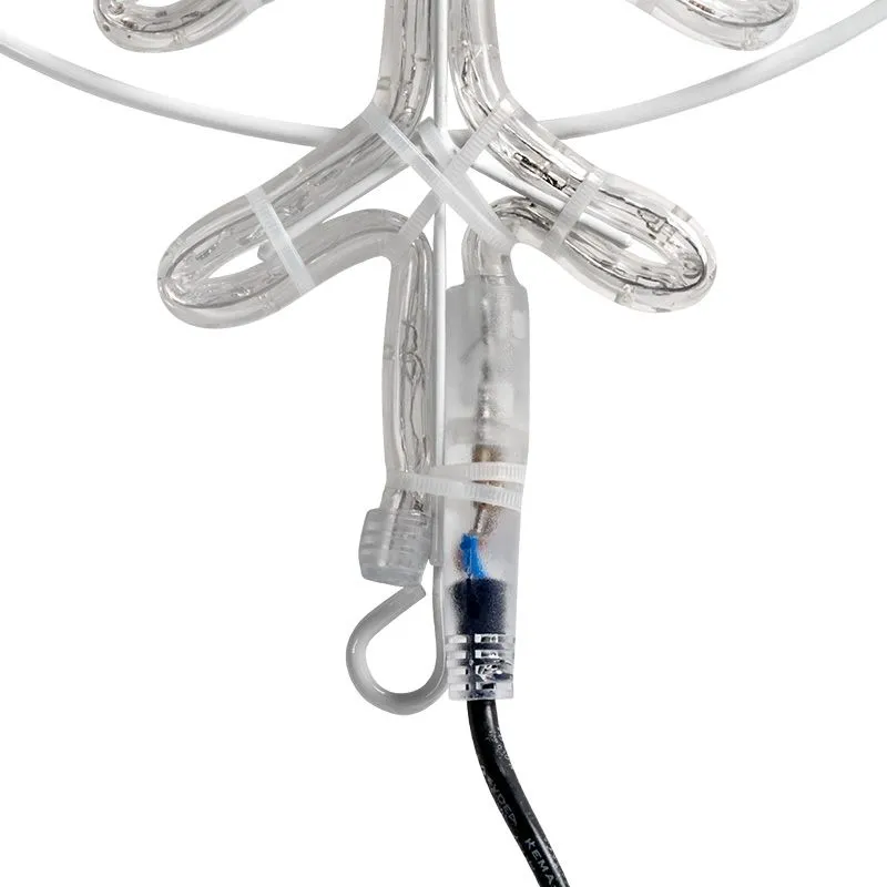 Фигура Снежинка цвет ТЕПЛЫЙ БЕЛЫЙ, размер 55x55 см NEON-NIGHT - Фото 4