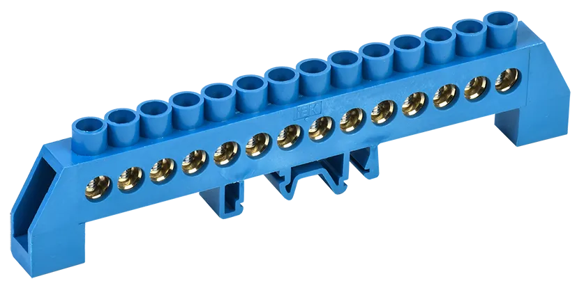 Шина N "ноль" в комбинированном DIN-изоляторе типа "Стойка" ШНИ-8х12-14-КС-С IEK