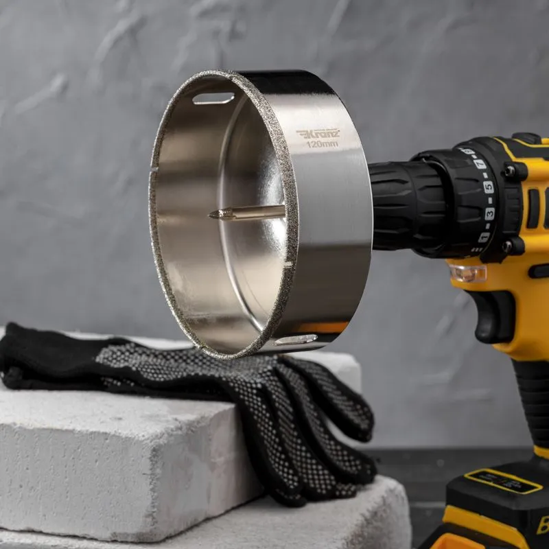 Коронка алмазная 120мм по керамограниту с центровочным сверлом KRANZ - Фото 4