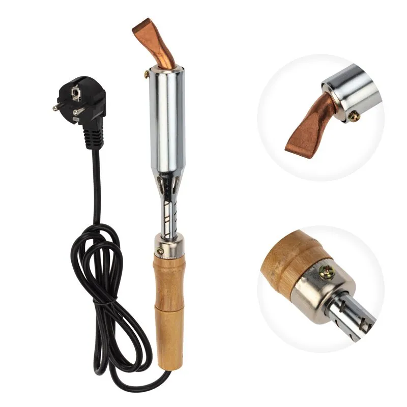 Паяльник высокомощный, серия ЭПСН, керам. тэн, 200Вт, 230В, с дерев. ручкой, коробка REXANT - Фото 3