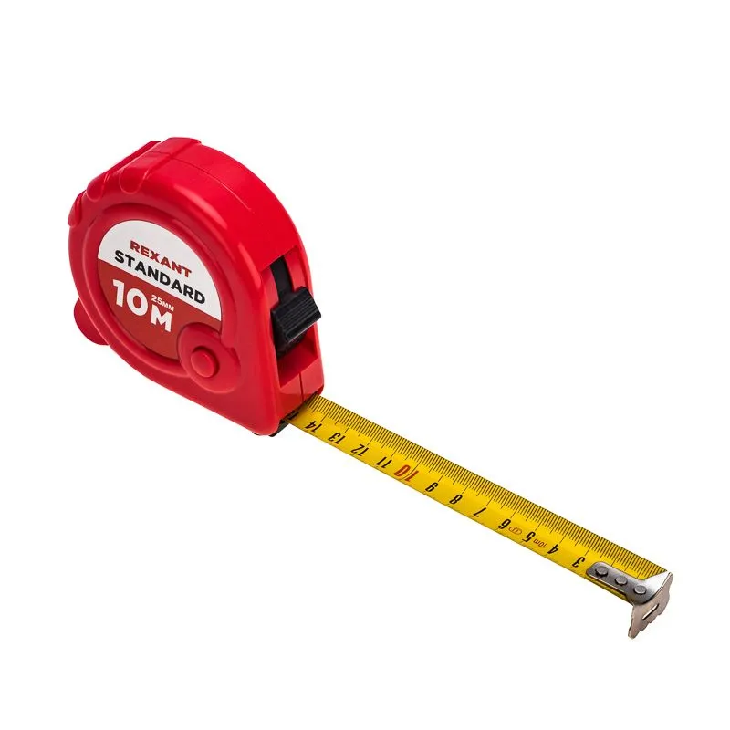 Рулетка измерительная Стандарт, 10м х 25мм REXANT - Фото 3