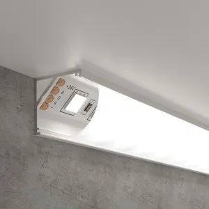 Профиль угловой алюминиевый белый/белый для светодиодной ленты LL-2-ALP008 Elektrostandard a053628