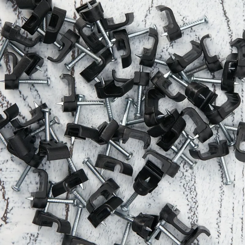 Крепеж кабеля плоский 8 х 3 мм, черный (упак. 50 шт)  REXANT - Фото 3