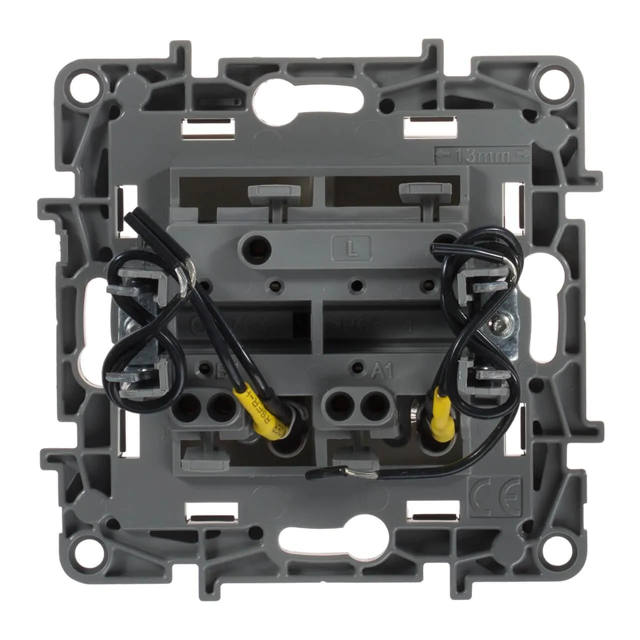 ETIKA Выключатель 2-клавишный с подсветкой/индикацией схема 5L 10АХ безвинтовые зажимы слоновая кость - Фото 3