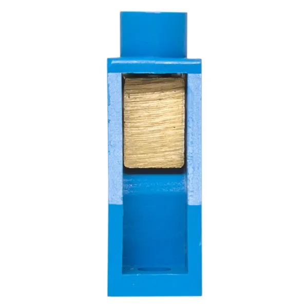 Шина "0" N (8x12мм) 10 отв. латунь синий нейл. корп. комбинир. розн. стикер EKF - Фото 3