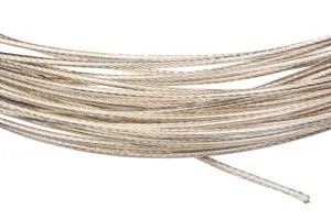 Трос стальной в ПВХ оплетке d=6,0(5,0) мм, прозрачный (бухта 20 м)  ТС-ПВХ-6,0-20