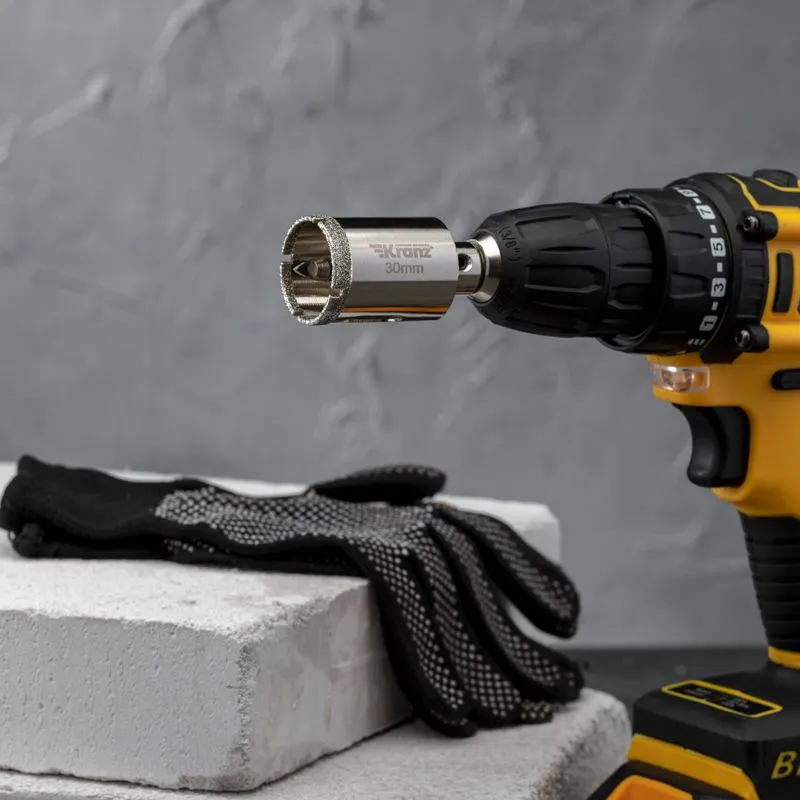 Коронка алмазная 30мм по керамограниту с центровочным сверлом KRANZ - Фото 4