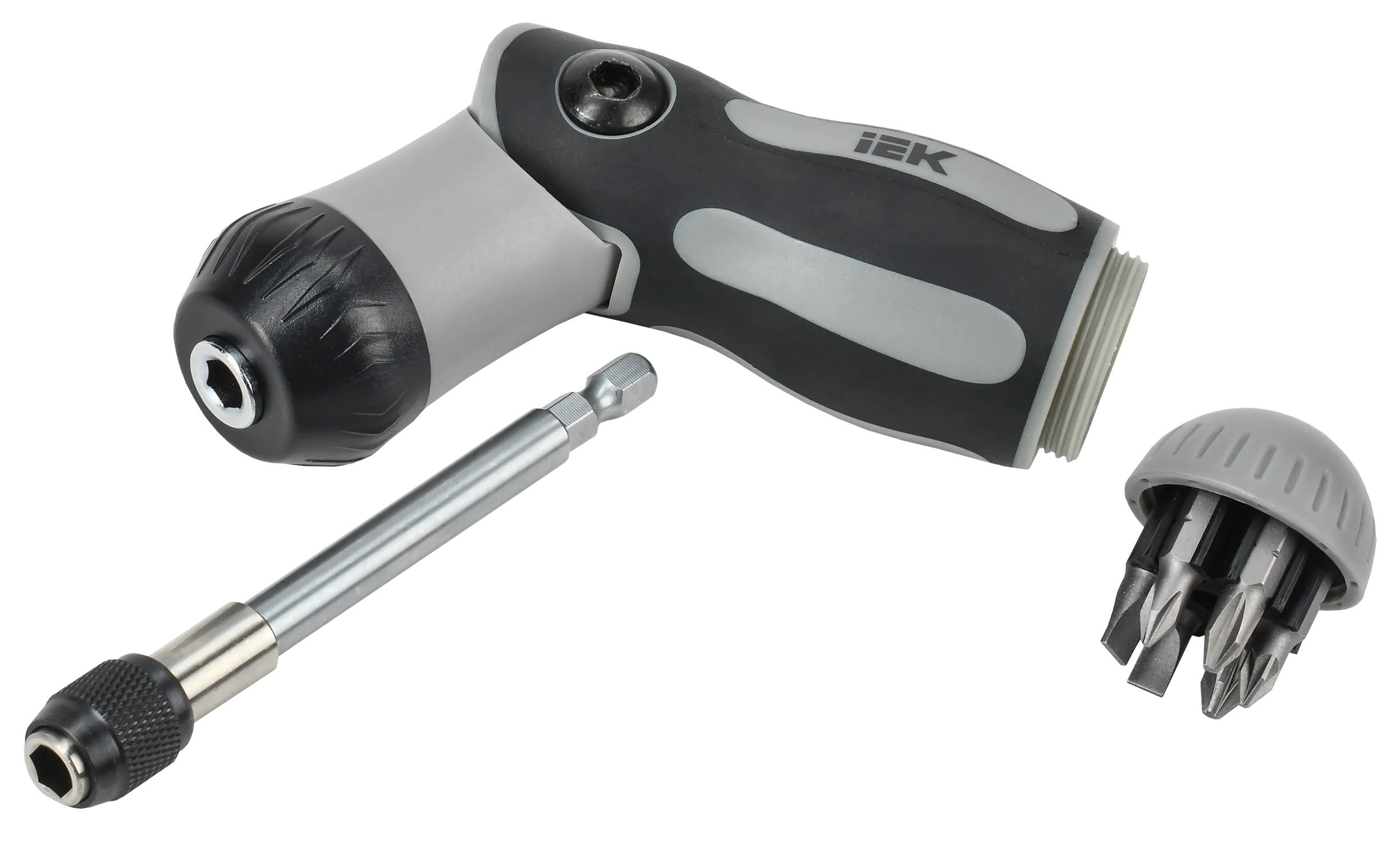 ARMA2L 5 Отвертка реверсивная двухпозиционная с набором бит Т2 7шт IEK