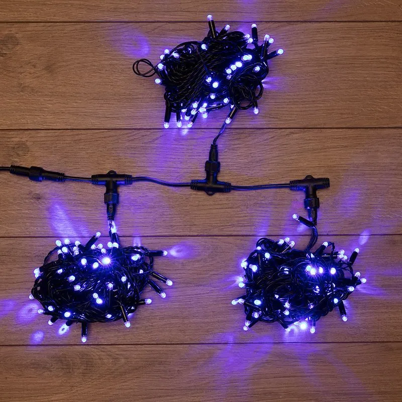 Гирлянда LED ClipLight 24V, 3 нити по 10 метров, цвет диодов Синий 323-313