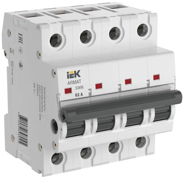 ARMAT Выключатель-разъединитель SWN 4P 63А IEK AR-SWN-4-063