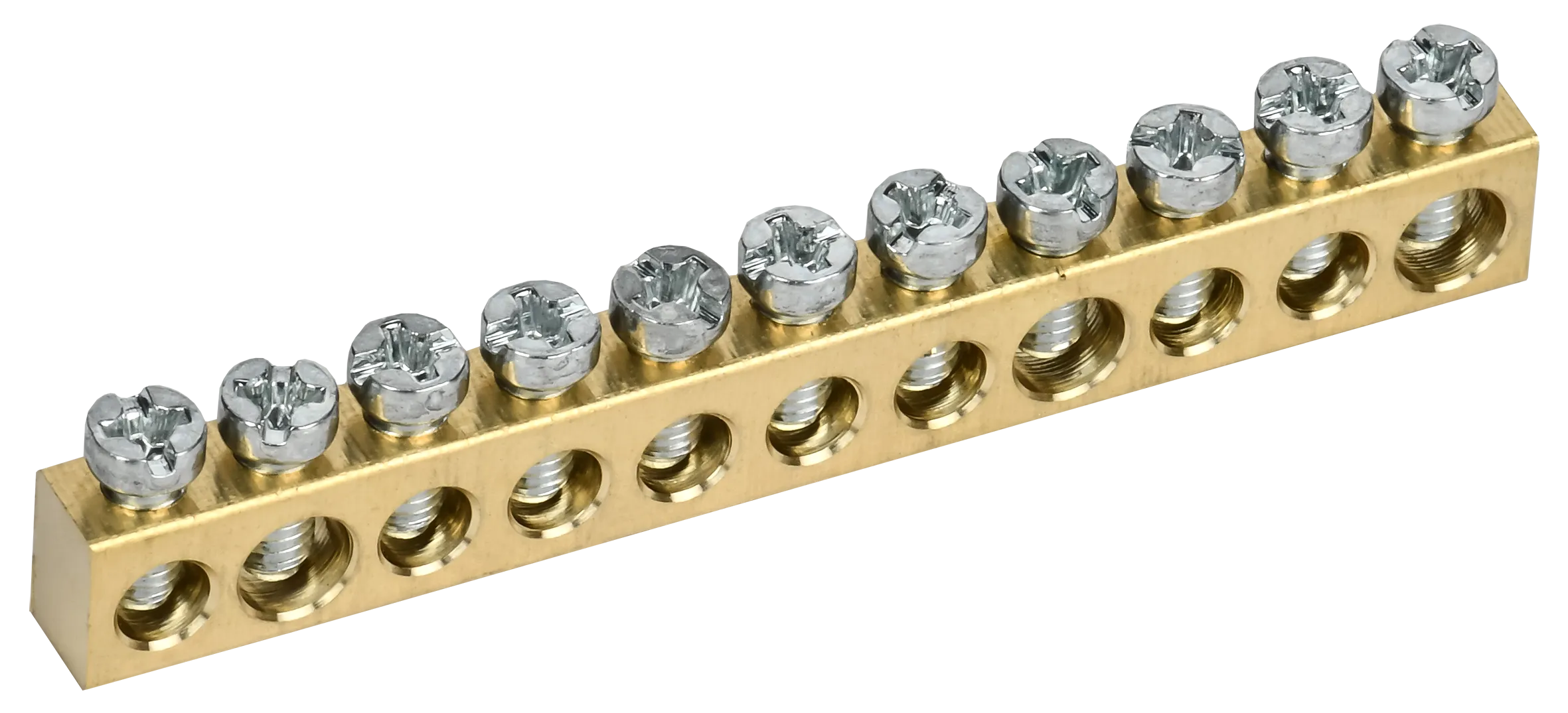 TEKFOR Шина нулевая сечение 6х9 11 отверстий IEK