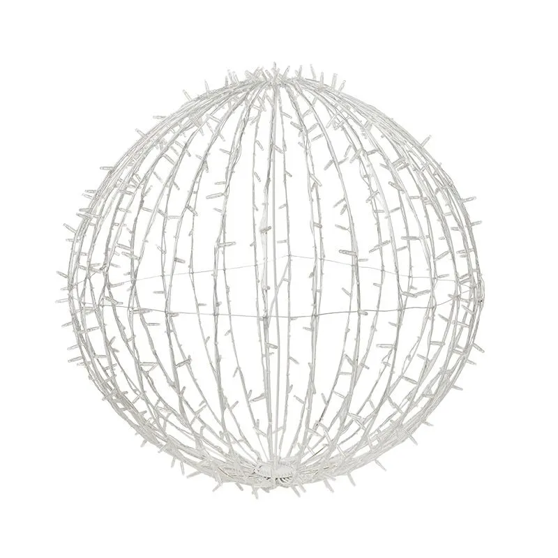 Шар светодиодный 230V, диаметр 90 см, 372 светодиода, цвет белый - Фото 3