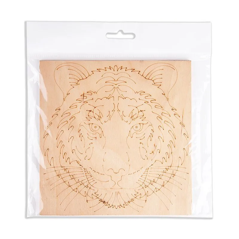 Доска для выжигания «Тигр», 150х150мм, 1 шт., пакет REXANT - Фото 3