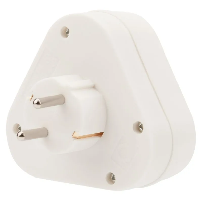 Тройник электрический пирамида 16А с/з белый REXANT - Фото 3