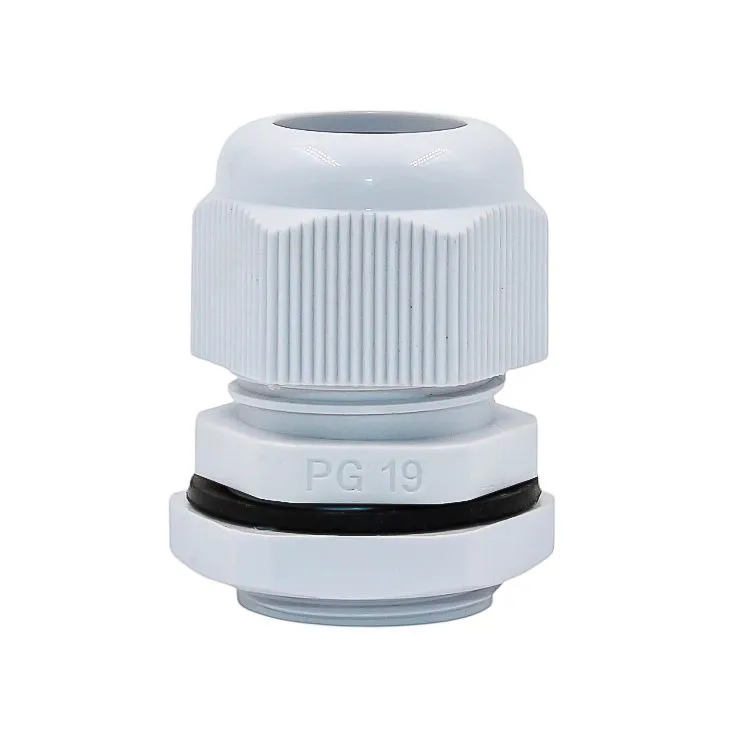 Ввод кабельный PG-19 серый, нейлон, IP68 (d кабеля 10-14 мм) 0807-0006