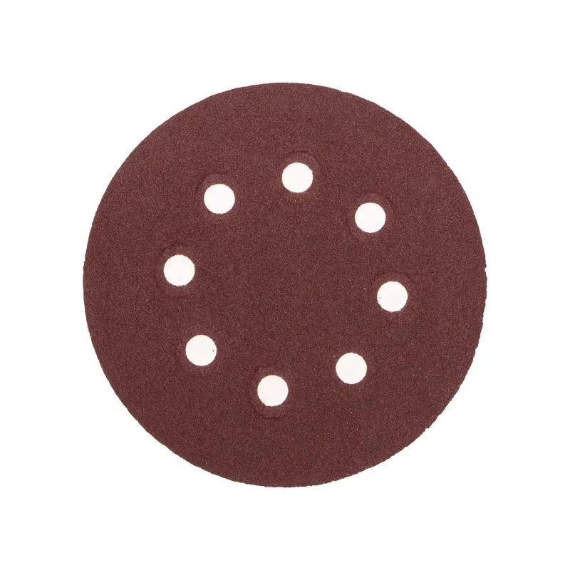 Диск абразивный на ворсовой основе, на липучке, перфорированный, P120, 125мм, 10 шт. KRANZ