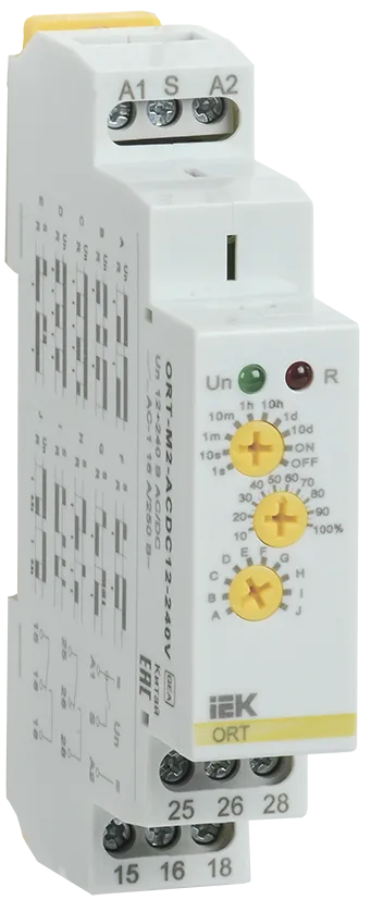 Реле времени ORT многофункциональное 2 контакта 12-240В AC/DC IEK