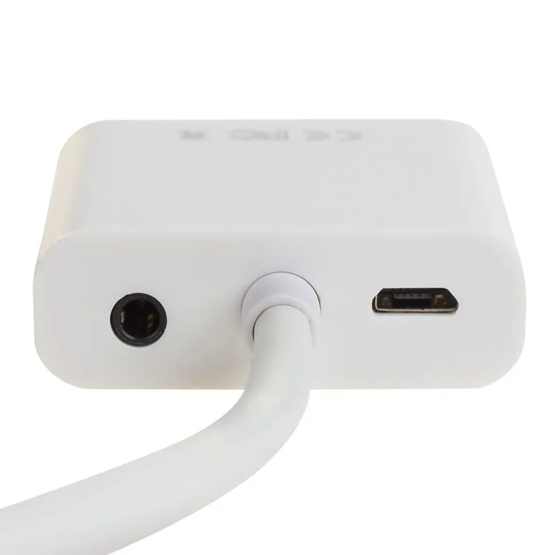 Переходник штекер HDMI - гнездо VGA, провод + шнур стерео 3,5мм с питанием REXANT - Фото 4