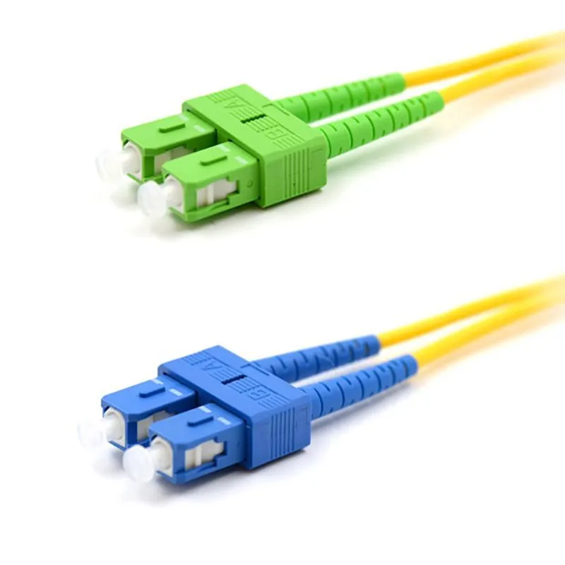 Патч-корд оптический переходной (SM), 9/125 (OS2), SC/APC-SC/UPC, (Duplex), PVC, 2м REXANT 50-2059