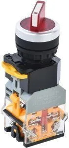 Переключатель D8-11XD2 на 2 положения 1з+1р с подсветкой красный IEK