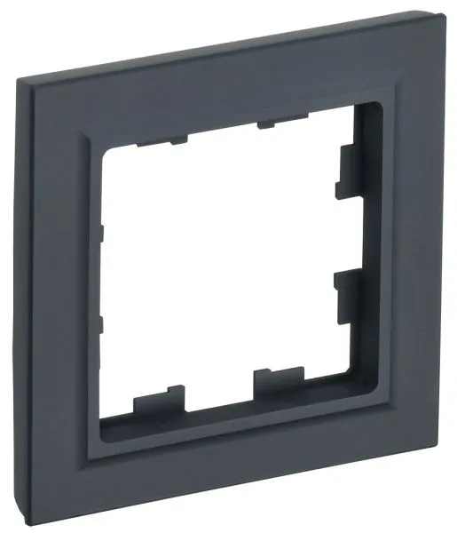 BRITE Рамка 1-местная РУ-1-БрГ графит IEK BR-M12-K53