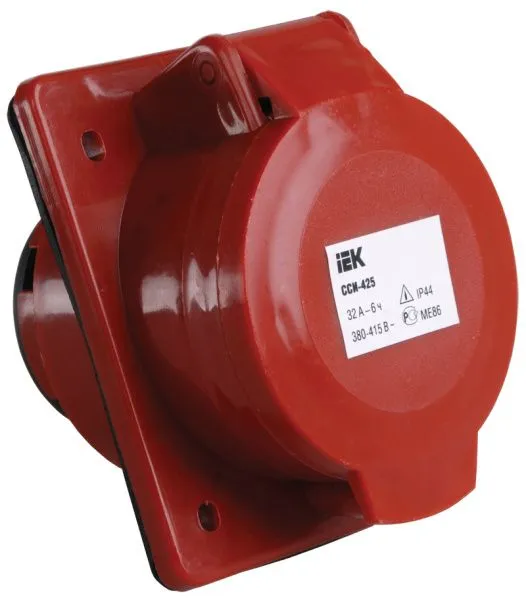 Розетка встраиваемая ССИ-425 3Р+Е+N 32А 380-415В IP44 IEK PSR42-032-5