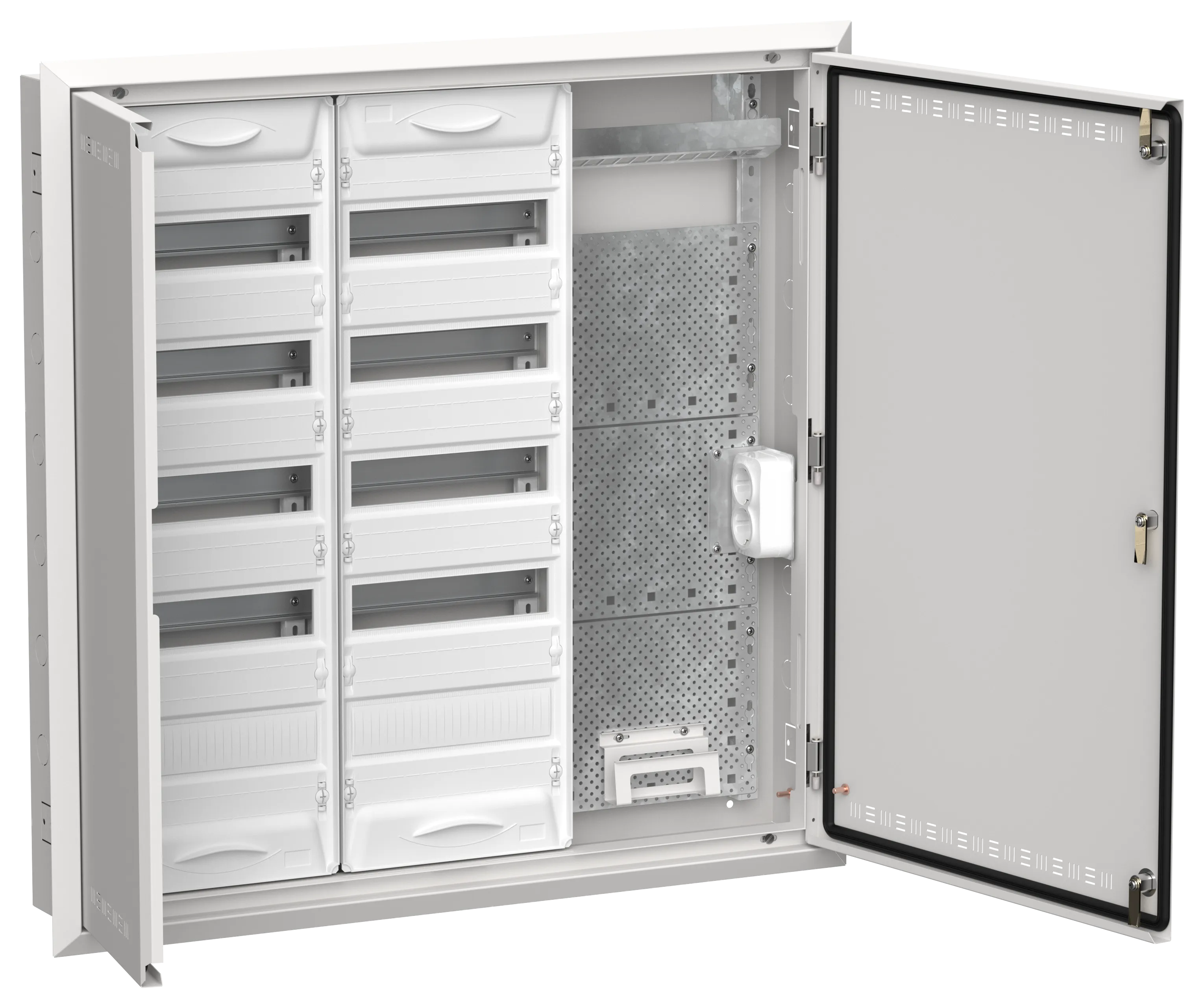 TITAN 5 Корпус комбинированный ЩРв-120 (3х60) 880х885х130мм IP30 белый IEK TI5-51-V-3X060-30