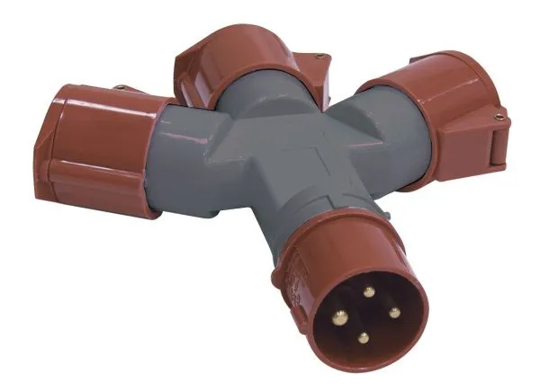 Адаптер трехлучевой ССИ-1013-214 3Р+РЕ 16А 380-415В IP44 IEK PAS32-016-4