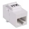 ITK Проходной адаптер кат.5E UTP RJ45-RJ45 (8P8C) тип Keystone Jack белый CS7-1C5EU