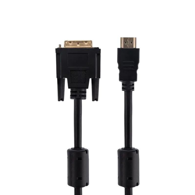 Шнур HDMI - DVI-D, 3м, Gold, с фильтрами REXANT - Фото 2