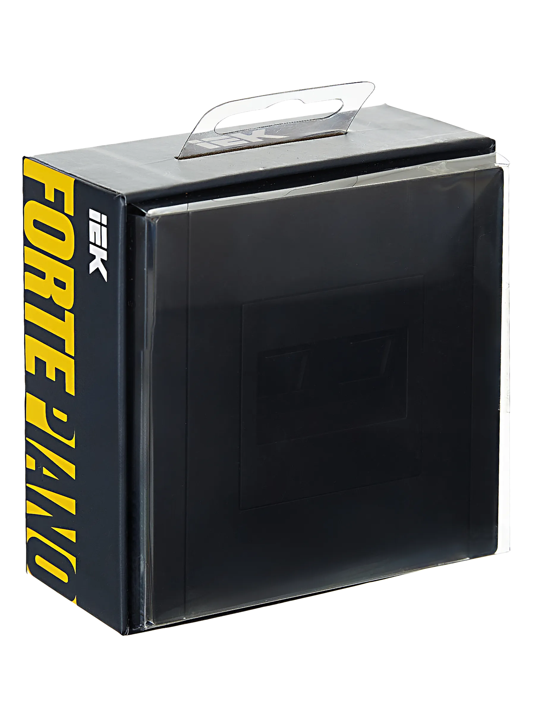 FORTE&PIANO Розетка двойная RJ11+RJ45 кат.5E FP135 черный IEK - Фото 2