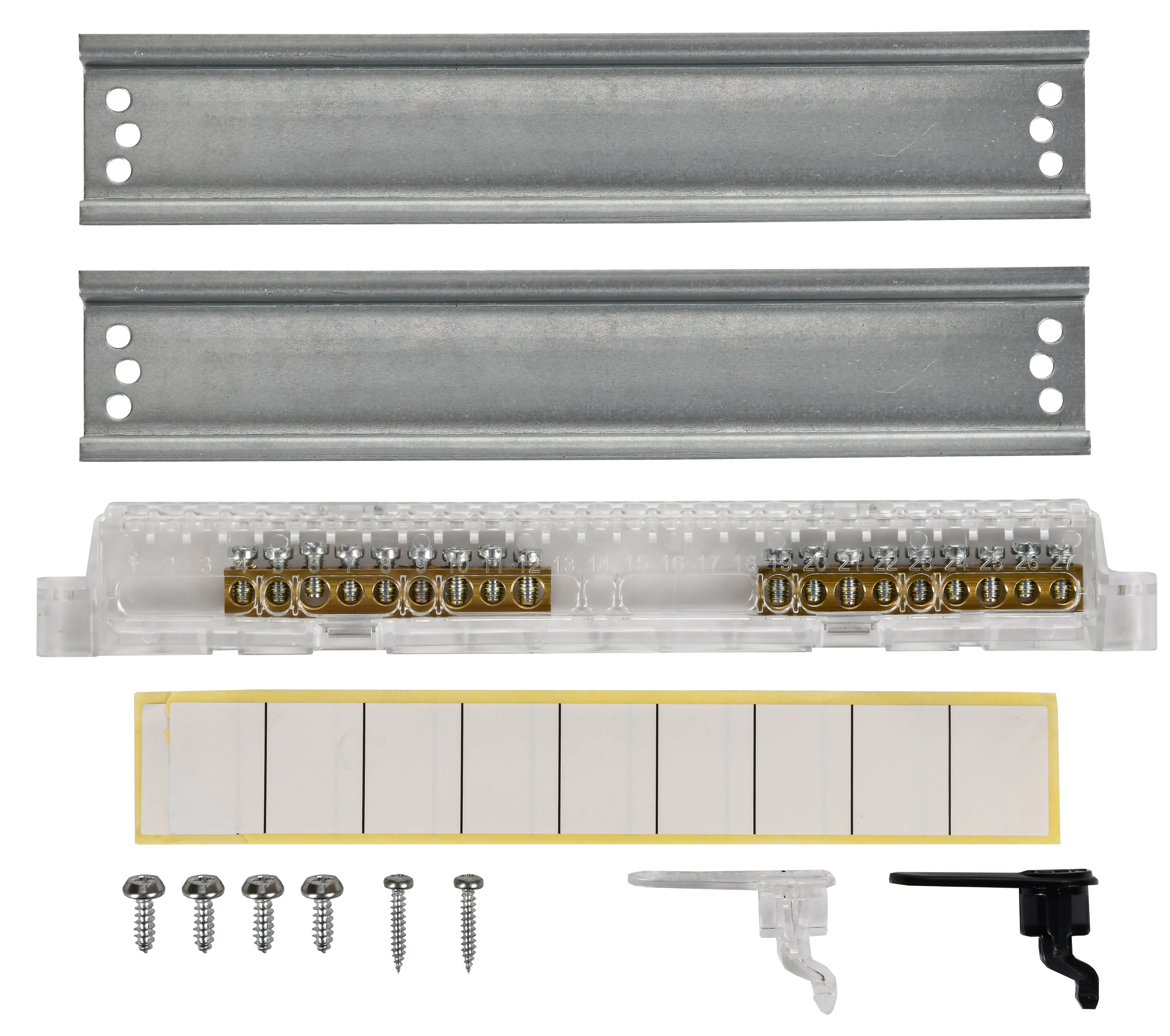 UNION Compact Корпус пластиковый ЩРН-П-18 IP41 черная прозрачная дверь IEK - Фото 4