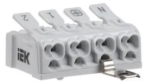 Клемма пружинная соединительная КСПнз4-2L+N+PE IEK