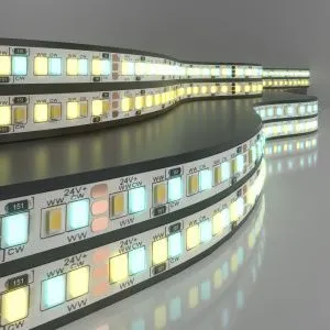 Лента светодиодная 24V 16W 240Led 2835+2835 IP20 MIX теплый белый/холодный белый, 5м Elektrostandard a053677