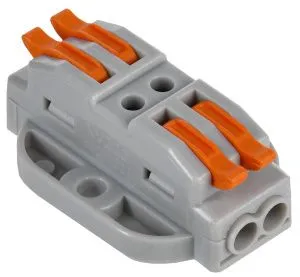 Строительно-монтажная клемма СМК 222-4122P проходная с площадкой (50шт/упак) IEK UKZ20-4122P-050