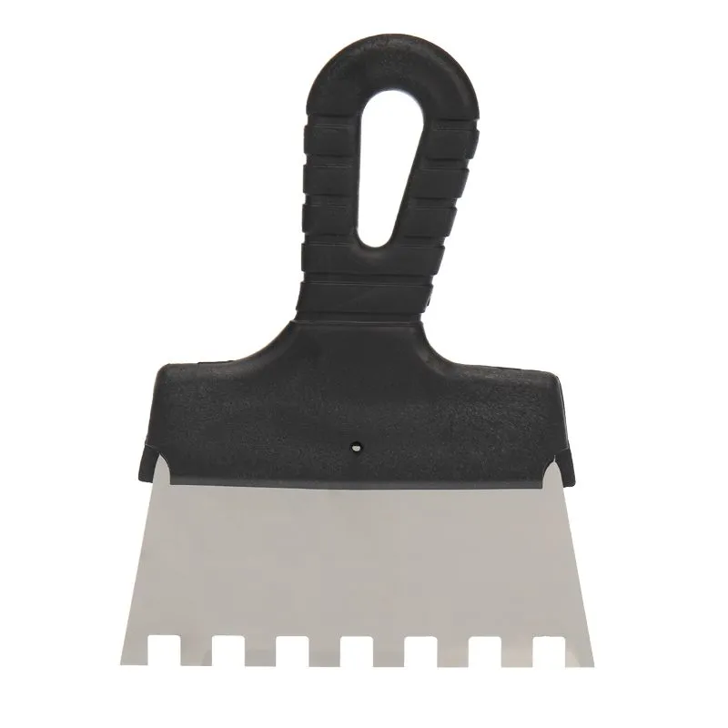 Шпатель фасадный REXANT 150 мм зуб 10х10 нержавеющая сталь, пластмассовая ручка 89-0231