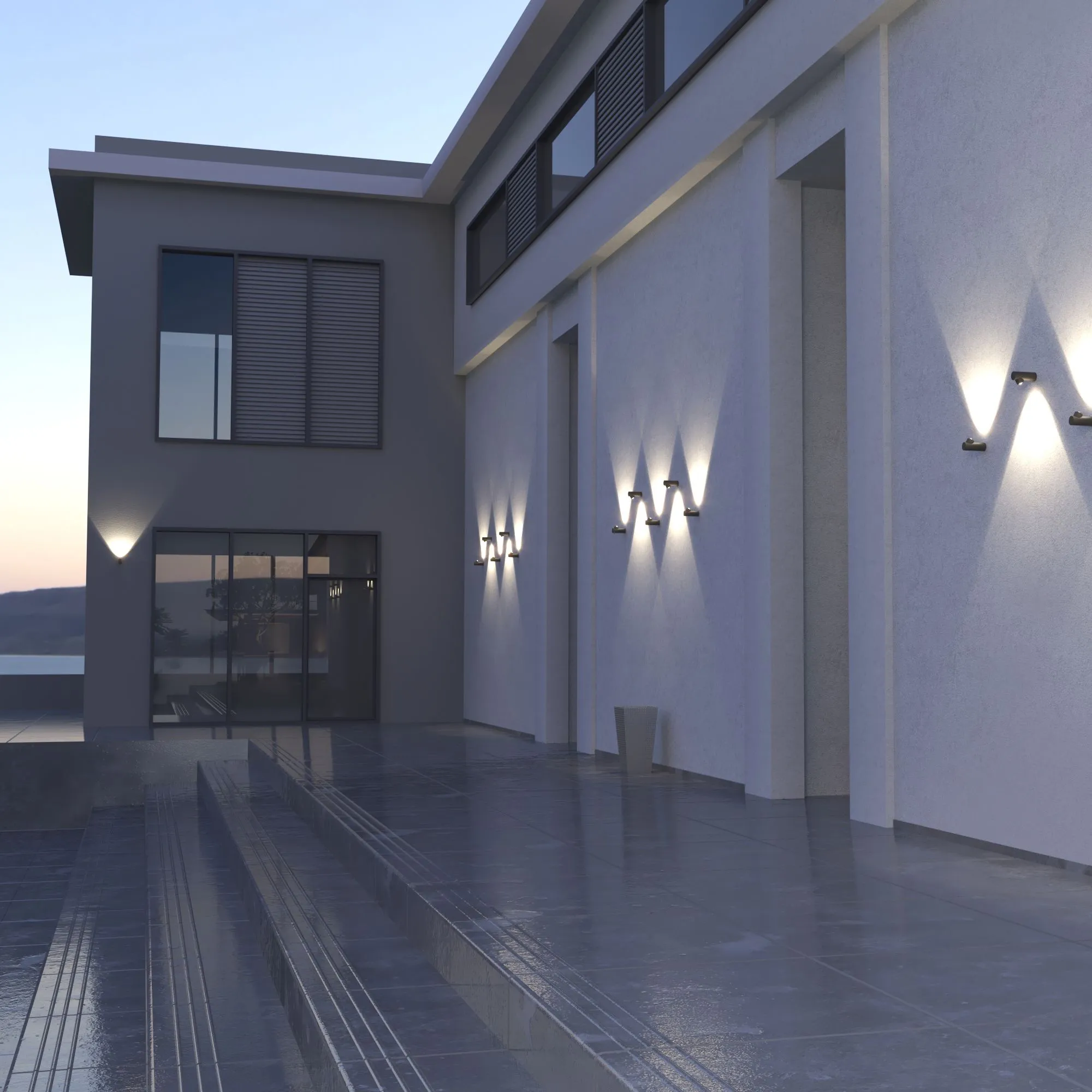 Светильник светодиодный уличный настенный Ray LED IP54 35134/W черный Elektrostandard - Фото 3