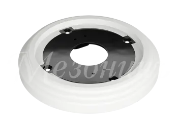 Рамка одноместная пластиковая, D 92x14 мм, цвет - белый, серия УСАДЬБА, ТМ МЕЗОНИНЪ